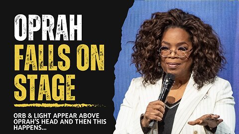 Oprah Falls on Stage