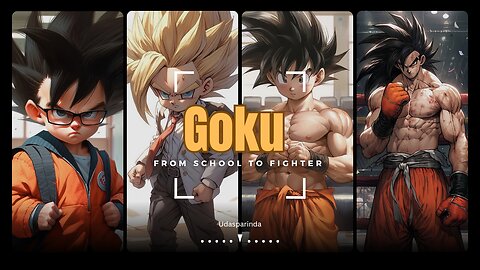 Goku from school to fighter images by ai