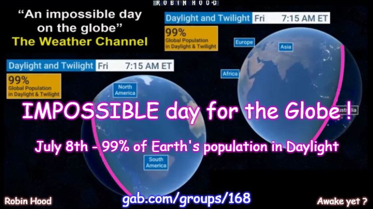 The "Impossible Day on the Globe" proves FLAT EARTH !