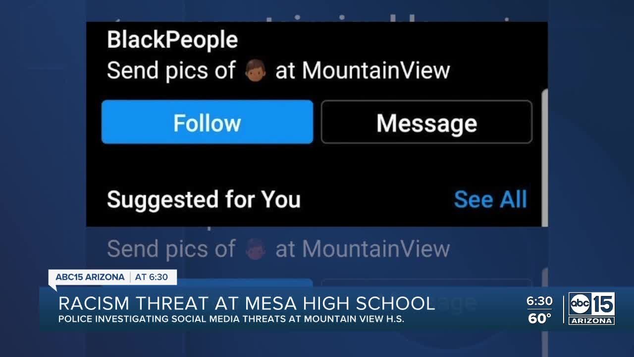 Threats of violence at a Mountain View High School have police and school officials on alert