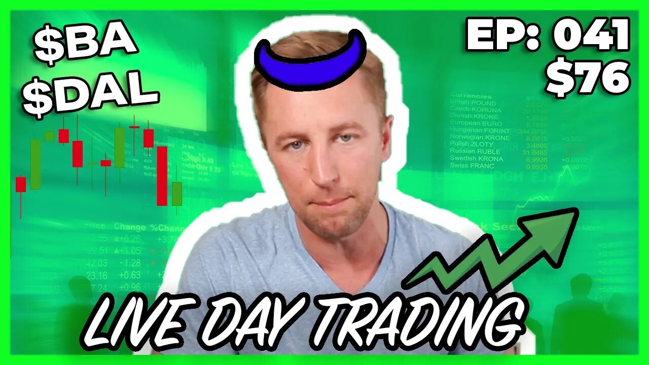 [LIVE] Webull Day Trading $BA and $DAL (Funky Monday) | EP 041