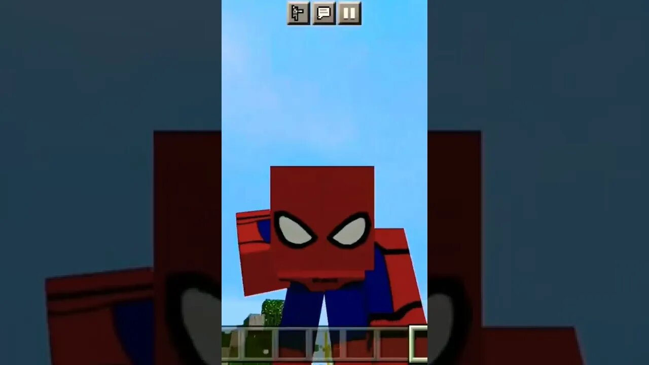 spider man no minecraft 😱😱😱#viral #shorts #viral #spiderman #marvel #minecraftmemes #gaming