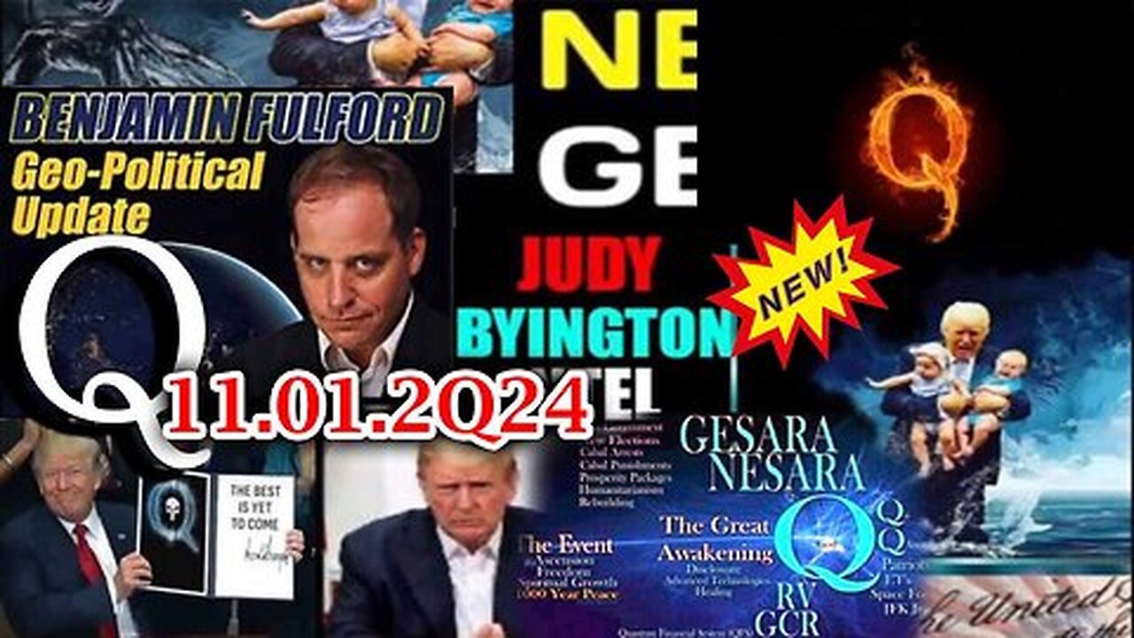 Judy Byington Special Intel 11.01.24 ~ Q Drop! The White Hats Storm That's Brewing