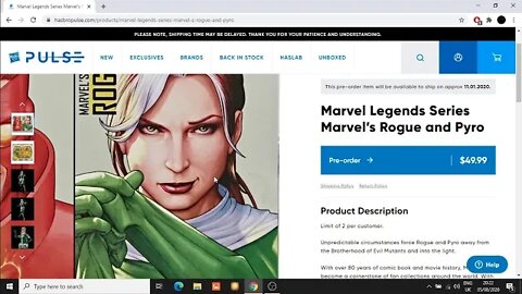 Marvel Legends Rogue and Pyro - Hasbro release images of X-Men Rogue and Pyro.