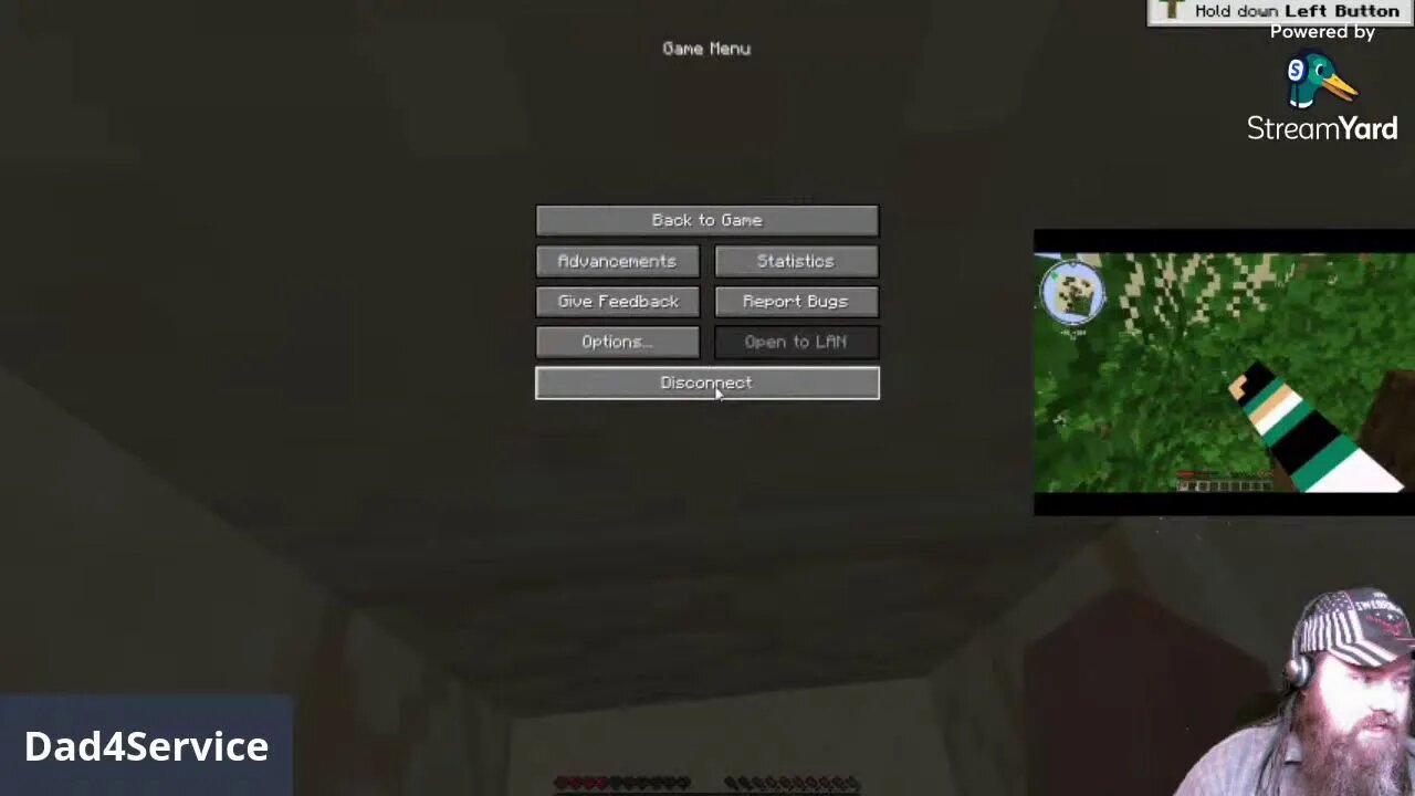 WolfGamer2500 and Dad4Service Playing Survival Minecraft Live Part 1