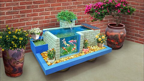 Welcome new year with a colorful fish tank | How to DIY aquarium