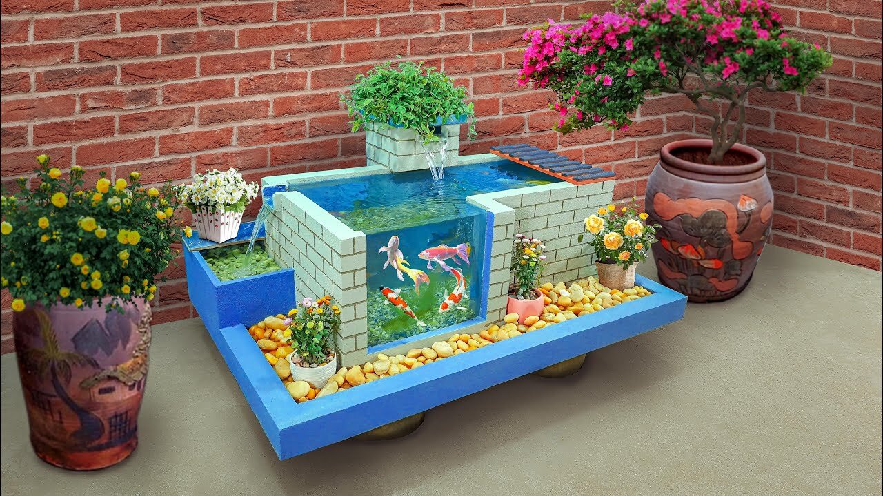 Welcome new year with a colorful fish tank | How to DIY aquarium