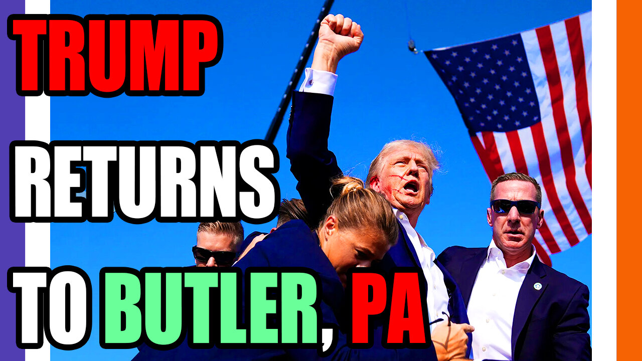 🔴LIVE: Trump Returns To ButIer 🟠⚪🟣