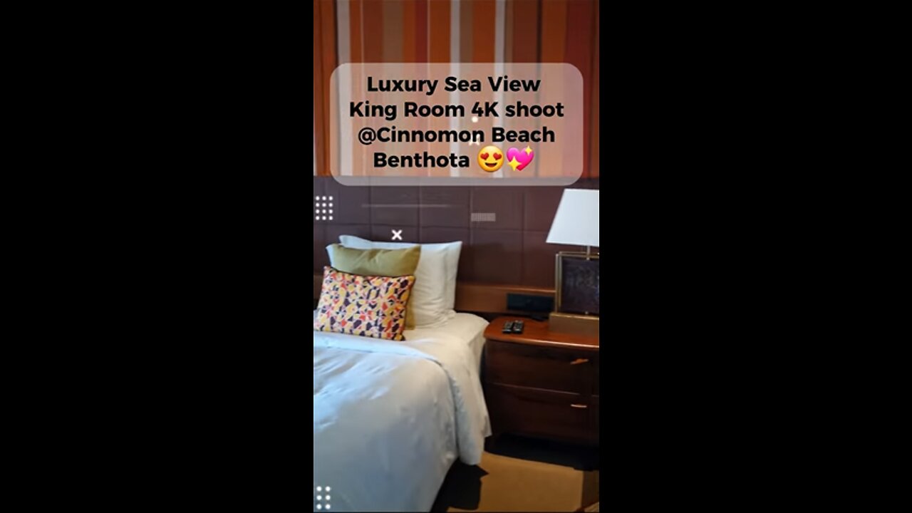 Luxury Sea View King Room 4K shoot π @CINNOMAN BEACH BENTHOTA HOTELππ #shorts #cinnamon