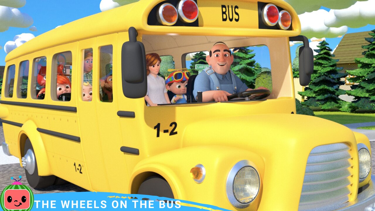 Wheels on the Bus (Playground) + More Nursery Rhymes & Kids Songs - CoComelon