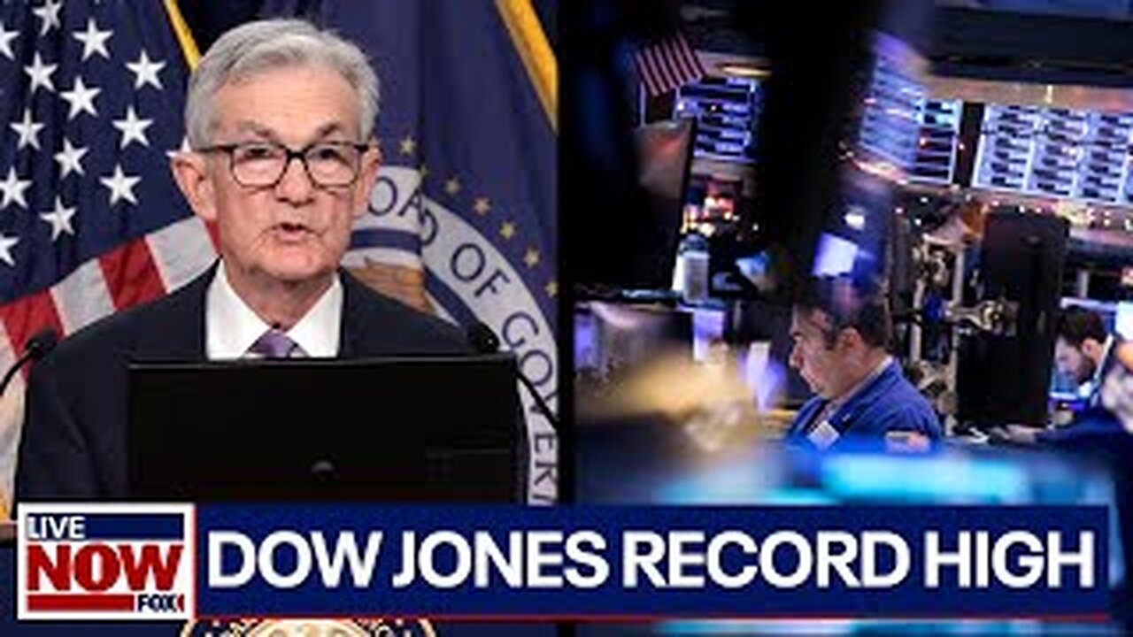 Dow Jones closes at all-time high after Fed signals interest rate cuts | LiveNOW from FOX