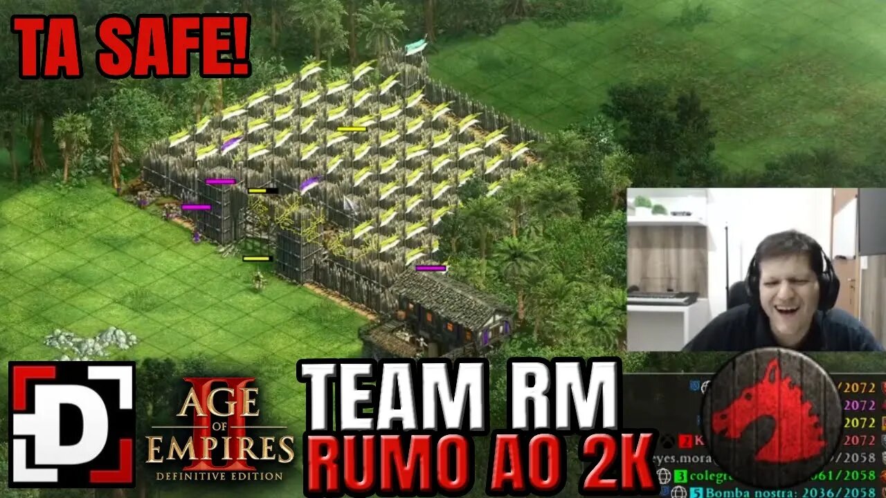 Tá Safe! Black Forest de Hunos no RUMO AO 2k TEAM RM do Age of Empires 2