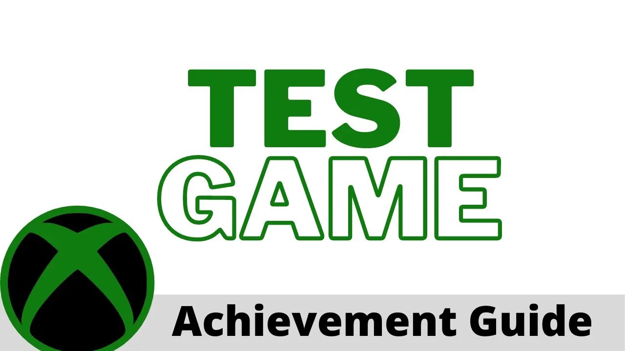 Test Game: (CisoGame_FullXBL0417_Y1) Achievement Guide on Xbox 200/1000 that is possible!