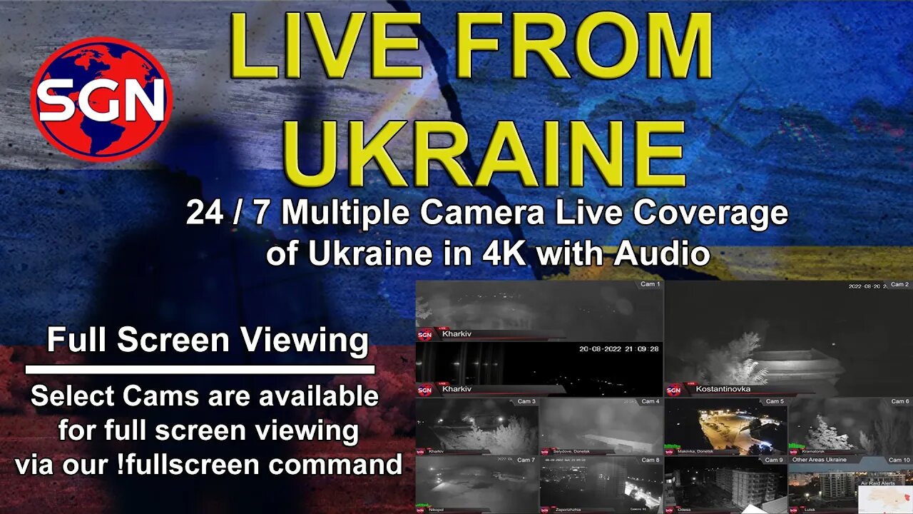 REPLAY: Live From Ukraine - Multiple Camera Coverage from Ukraine in 4K with Audio