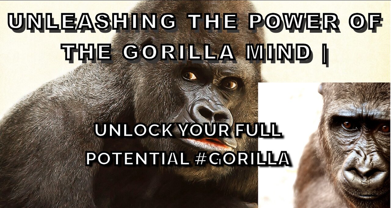 Unleashing the Power of the Gorilla Mind |Unlock Your Full Potential #gorilla#youtube #youtubeshorts