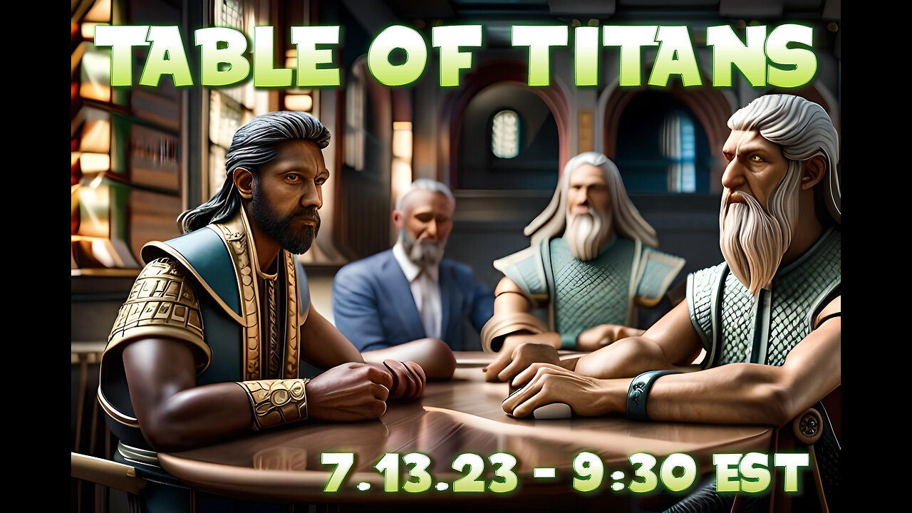 🔴LIVE - 9:30 EST - 7.13.23 - Table of Titans🔴