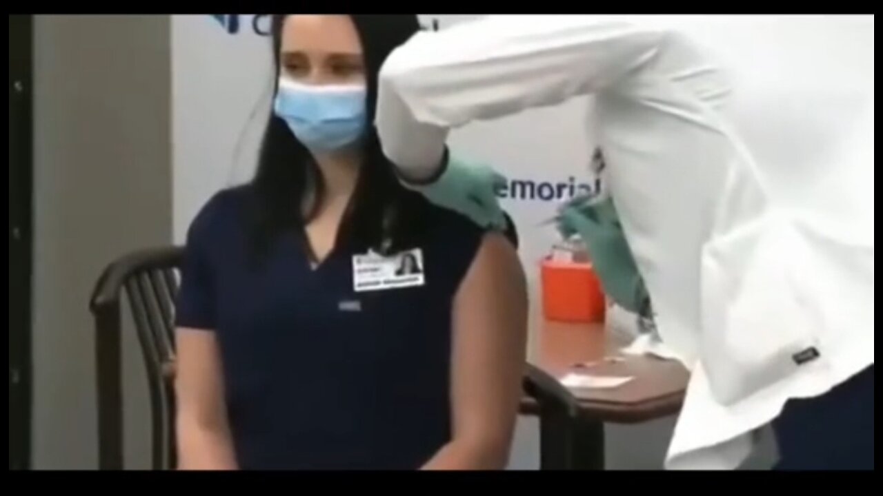 First person to receive the covid injection on Live TV...