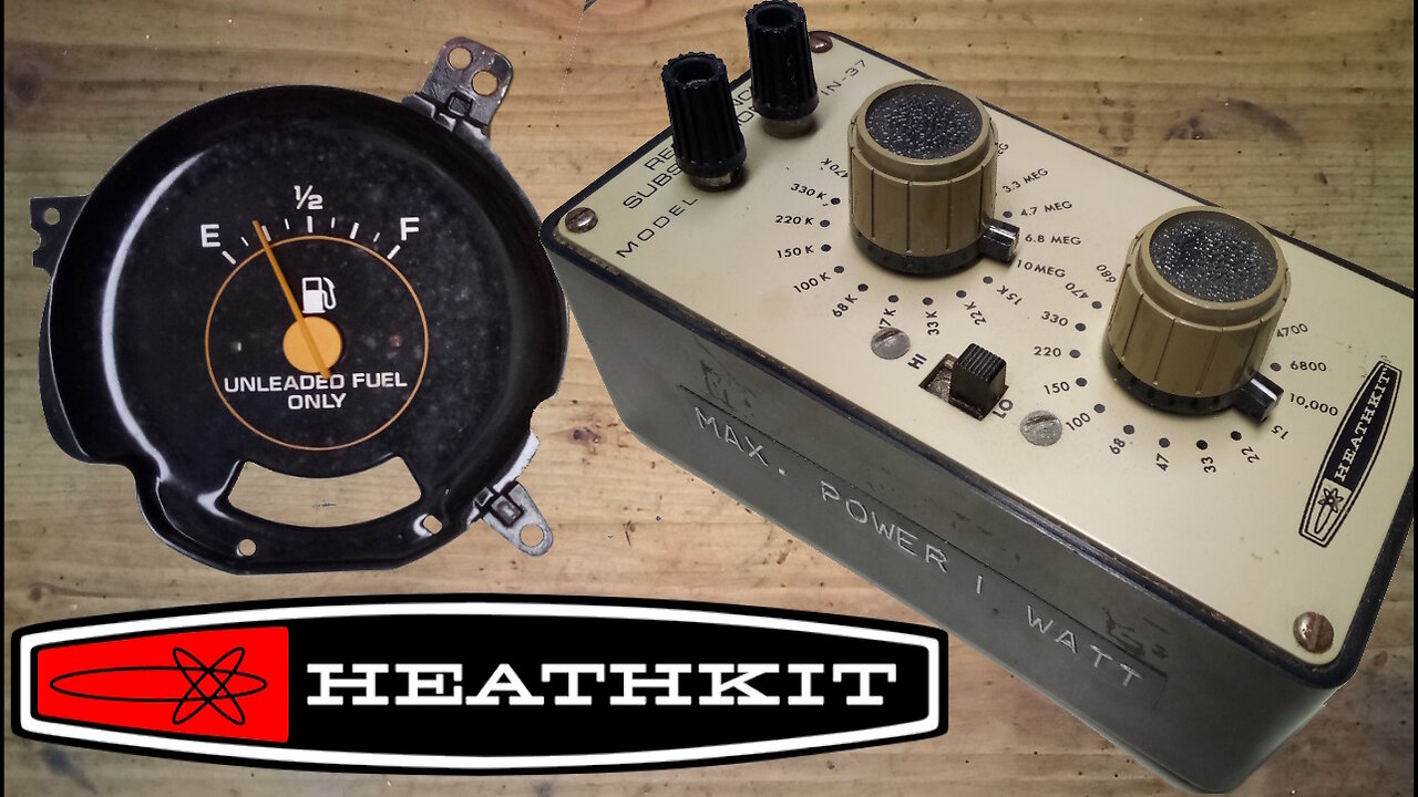 Bench Testing a Fuel Gauge with a Heathkit Decade Box