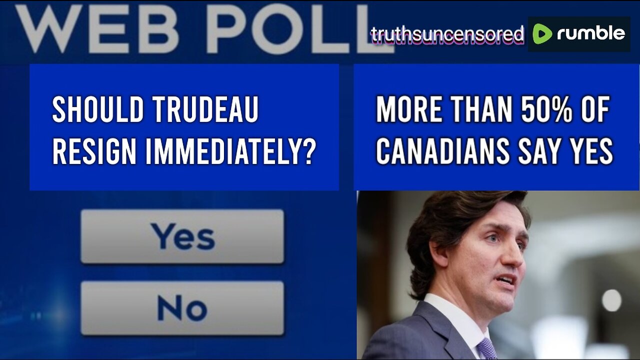 New poll shows over 50% of Canadians want Trudeau to resign