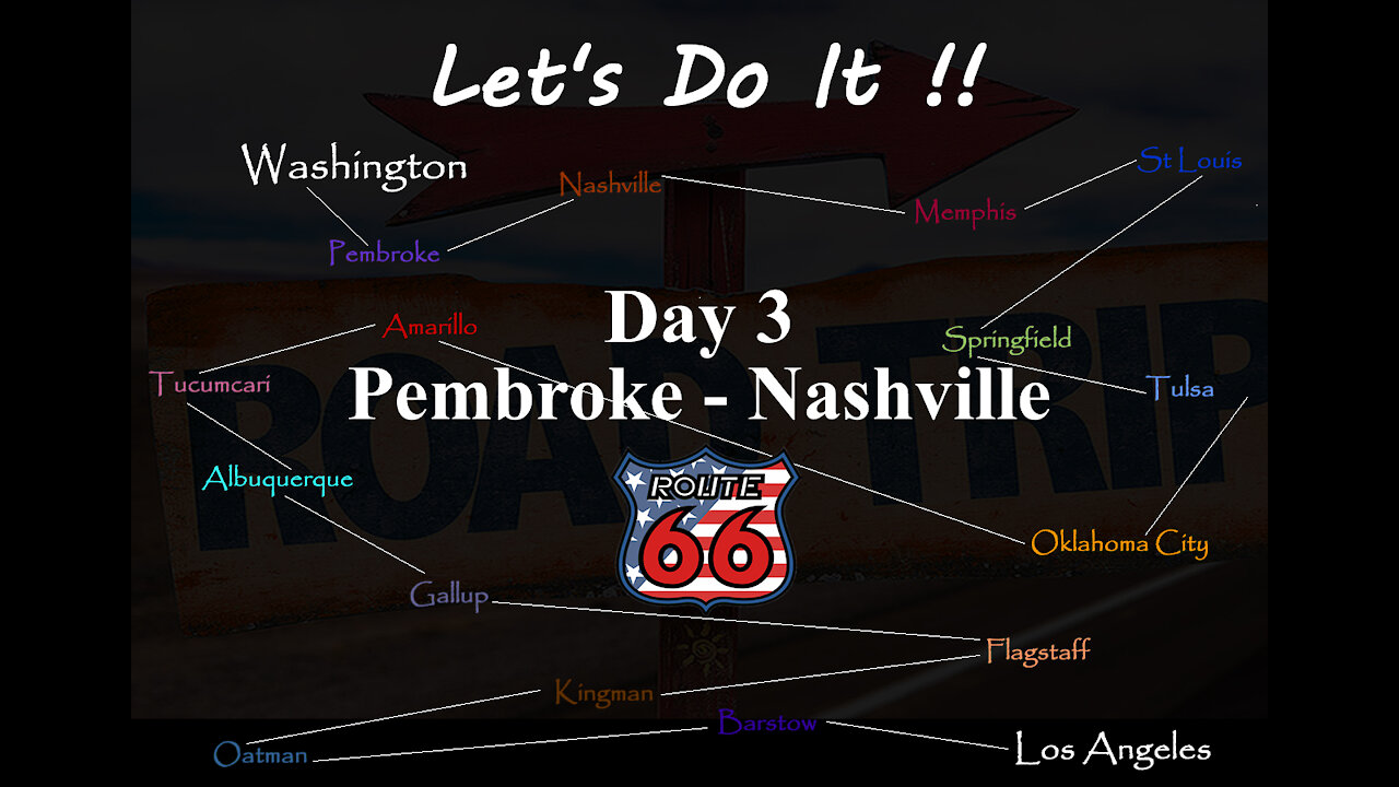 American Road Trip, Route 66, Day 3 Pembroke VA to Nashville TN