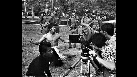 Cross kick Studio Films Bruce Lee Picture Big Boss End scene in front of camera