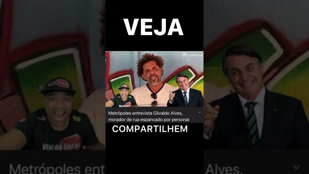 BOMBA! Mendigo Comedor fala de política e diz por que votou é votará em BOLSONARO. #Shorts #Mendigo