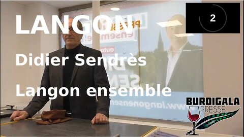Langon 2020, Didier Sendrès pour Langon ensemble