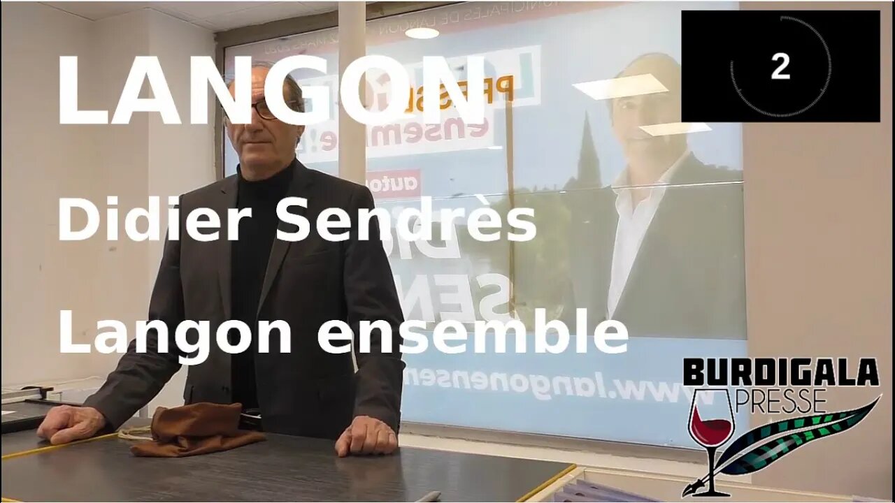 Langon 2020, Didier Sendrès pour Langon ensemble