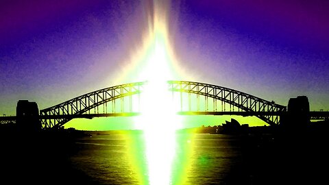 Sydney Summer Solstice Sunrise and Sunset , Harbour and Gladesville Bridges