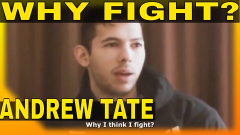 Why Andrew Tate Started FIGHTING💪💪