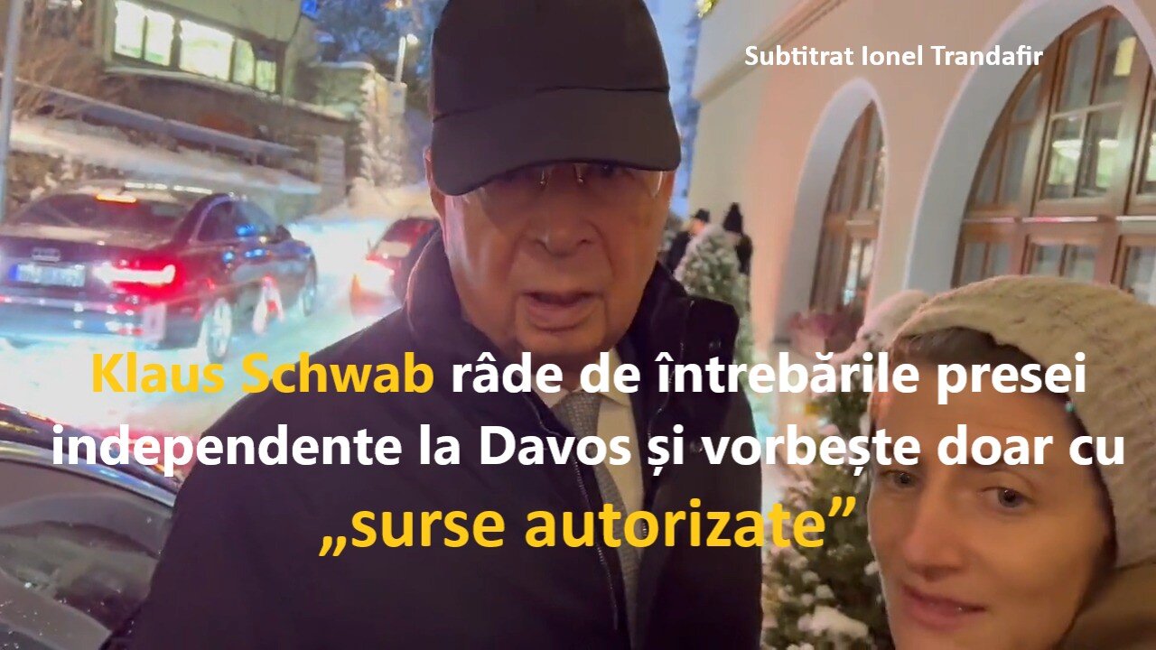 Un reporter independent din Japonia s-a intalnit cu Klaus Schwab, pe strazile inzapezite din Davos.