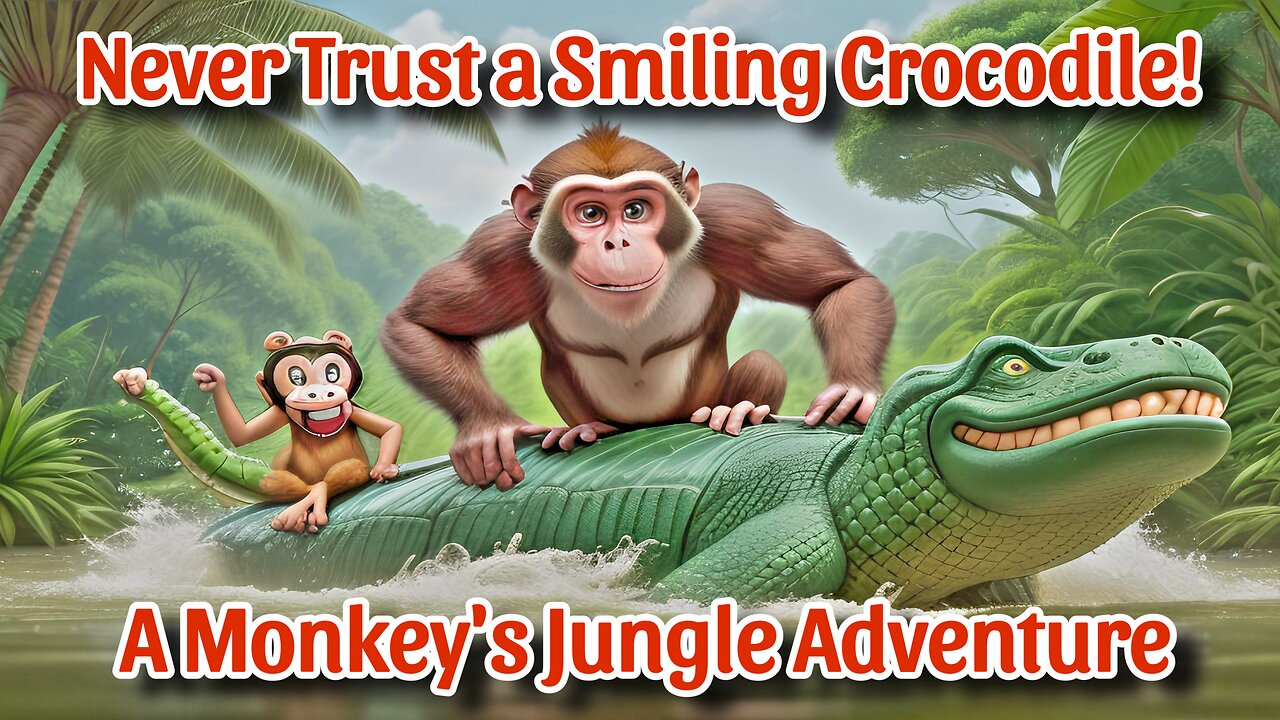 Never Trust a Smiling Crocodile! | A Monkey's Jungle Adventure