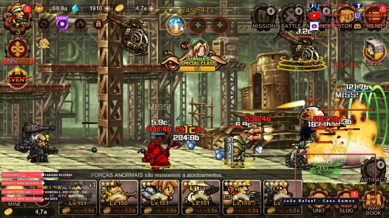 !sh Bora de metal slug tap game para relembrar a tropa #caosgames #LaveAsMãos #FiqueemCasa e #JogueC