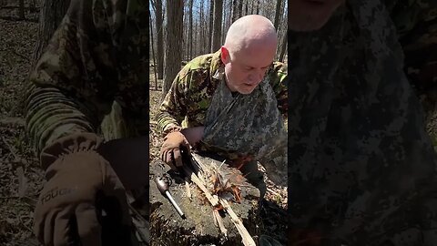Survival Knife Skills Practice, One Hand with Ferro Rod & Mora
