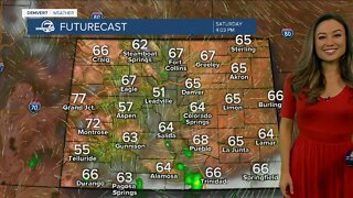 Clearing skies and milder temps Saturday