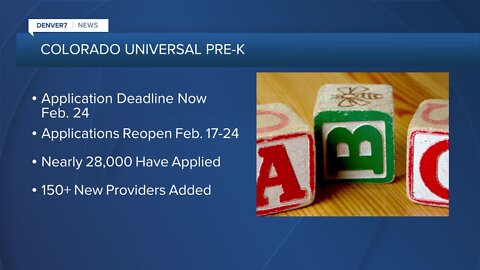 Application deadline extended for Universal Pre-K