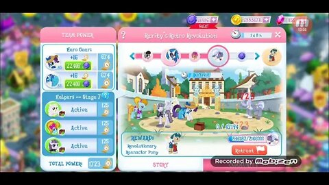 Rarity with Twilight successful gets the event started!