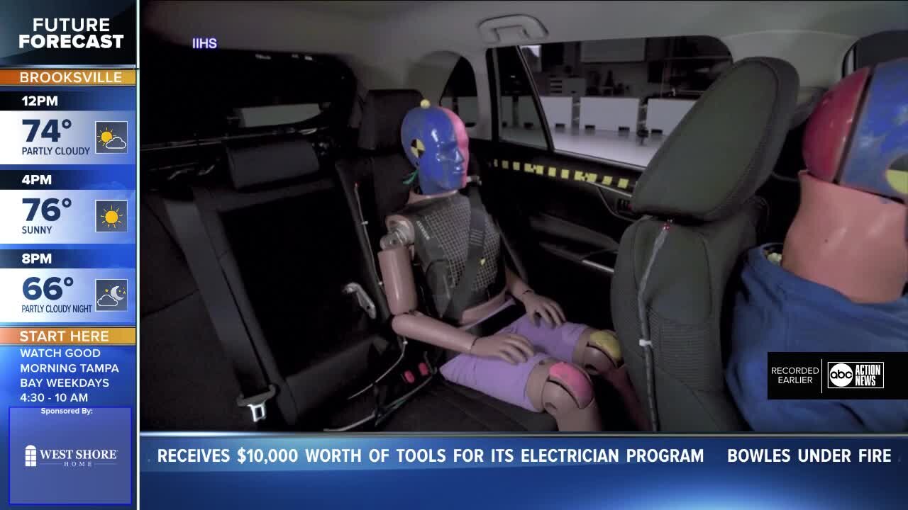 Insurance Institute for Highway Safety changing the way it evaluates vehicle safety to include backseat passengers