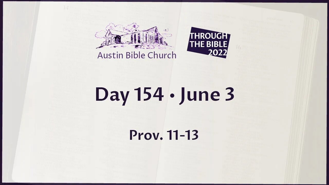 Through the Bible 2022 (Day 154)