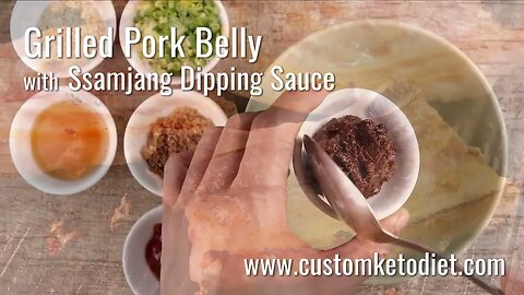 Pork belly with dipping sauce recipe
