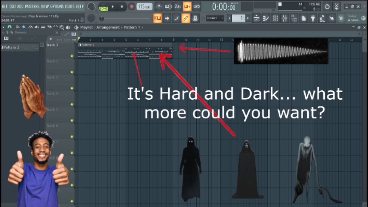 Hard Dark Beats are easy-FL Studio Tutorial-How to make beats from scratch