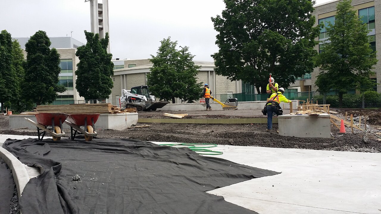 Work Life 2018 May 11th X Pouring Concrete With The Skid Steer