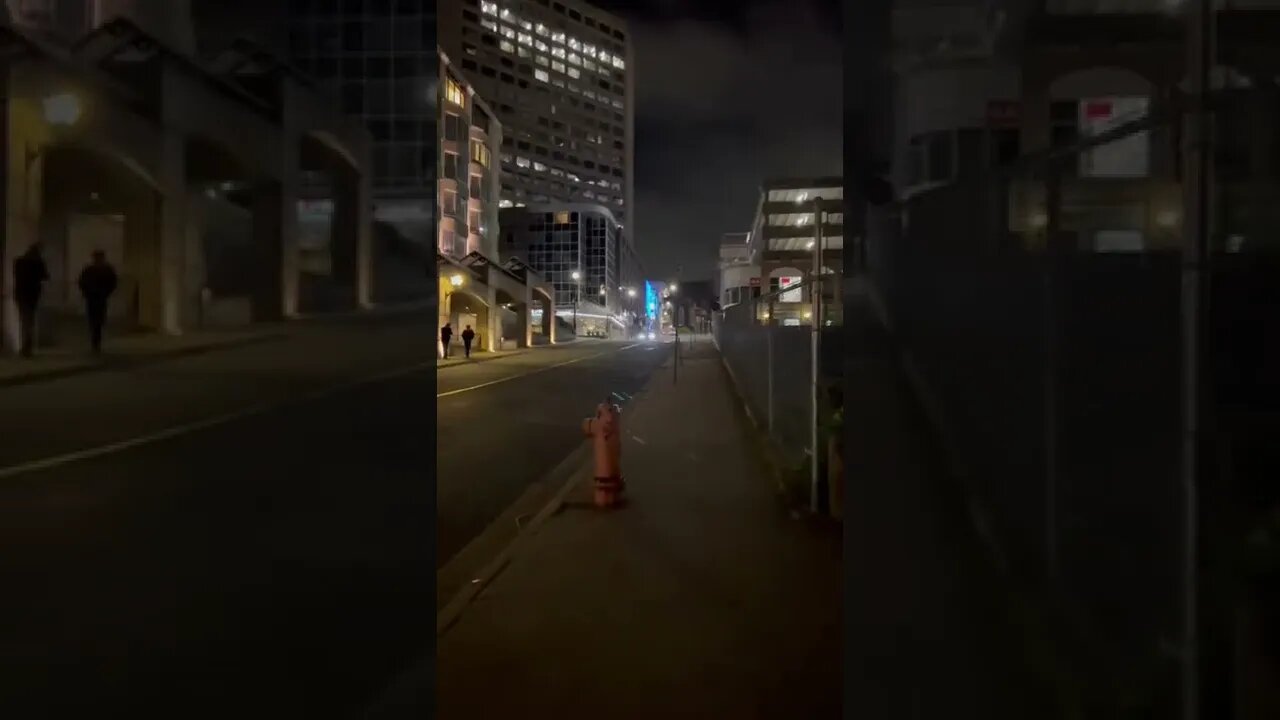 Walking through Halifax at night