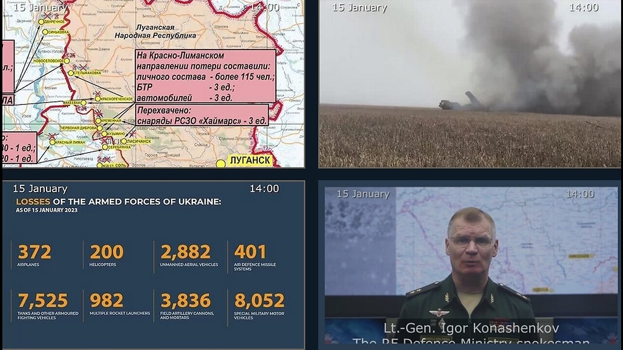 15.01.23 ⚡️ Russian Defence Ministry report on the progress of the denazification of Ukraine