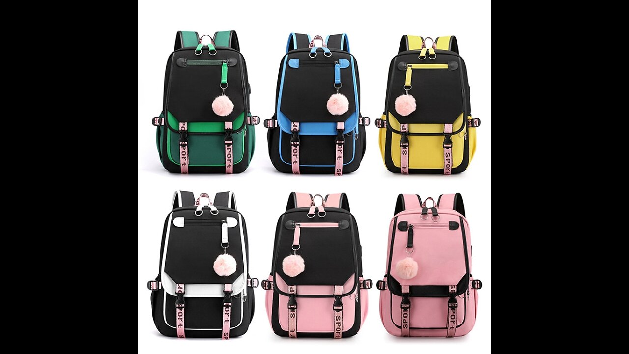 Casual Outdoor Traveling Backpack Schoolbag Simple Multi-Layer Computer Double Shoulder Bag