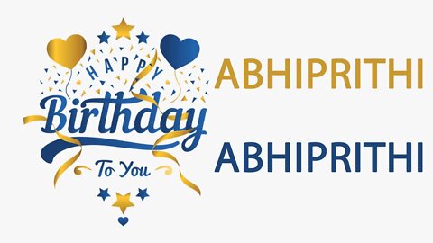 Happy Birthday to Abhiprithi - Hindi Birthday Wish From Birthday Bash