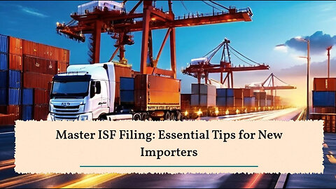 Mastering the ISF Filing Process: A Guide for First-Time Importers!