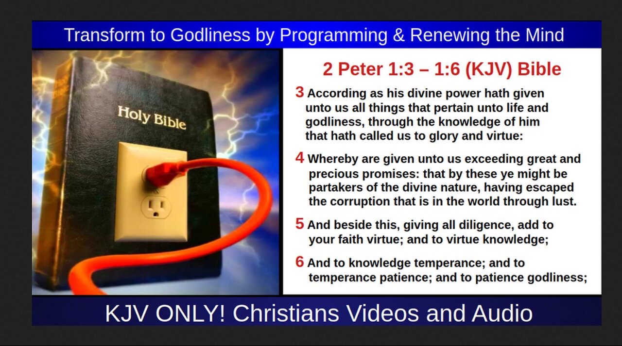 Transform to Godliness by Programming & Renewing the Mind