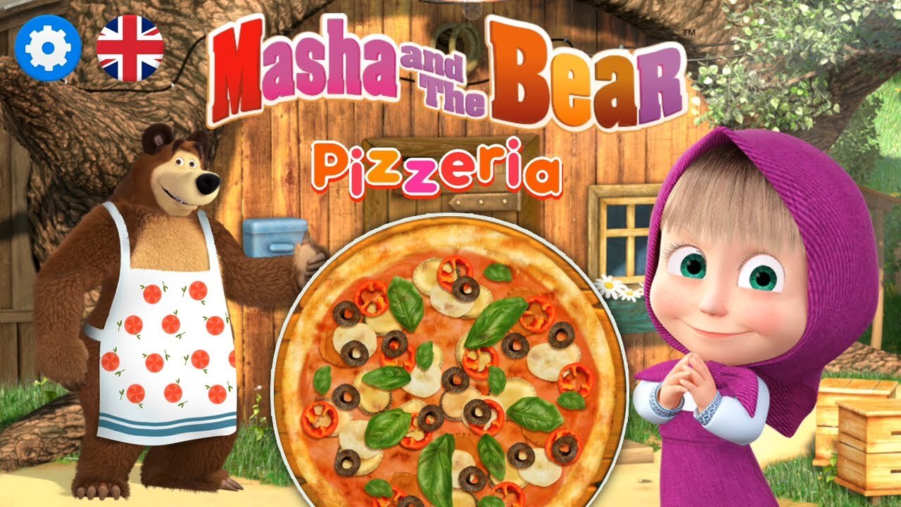 Masha and the Bear Pizzeria🍕 - Make the Best Homemade Pizza for your Friends - Masha Games