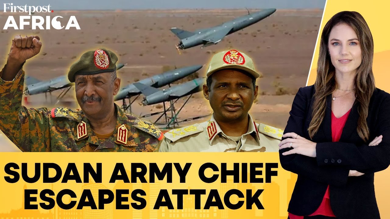 Sudan Army Chief Al-Burhan Survives Assassination Bid; Escapes Drone Attack | Firstpost Africa| RN